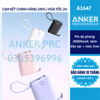 [HOẢ TỐC] Pin dự phòng Anker 335 20000mah A1647 USB-C 22.5W sạc nhanh 20W tích hợp cáp Type C