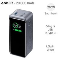 [HOẢ TỐC] Pin sạc dự phòng Anker Prime 20000mAh 200W A1336