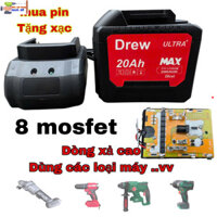 {HOẢ TỐC} pin,15cell,20cell DREW nội địa . chân phổ thông ,dòng xả cao Máy giá sĩ