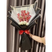 [HOẢ TỐC - QUÀ TẶNG NOEL,14/2,8/3, SINH NHẬT] Bó kẹo socola Kitkat phối hoa sáp siêu sang xịn mịn, làm quà tặng siêu đẹp