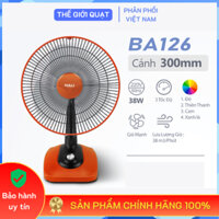 [HỎA TỐC] Quạt bàn B3 Hali BA126 công suất 38W, cánh 30cm, 3 tốc độ gió - Hàng chính hãng