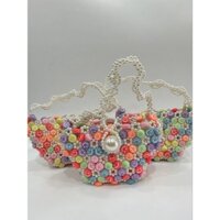 🔥HỎA TỐC 🔥RtL - Túi xách / Túi cầm tay / Túi kết hạt Túi xách hạt cườm hình mặt cười cho bé