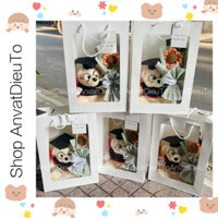 [Hoả tốc] Set quà tốt nghiệp có gấu bông và hoa hướng dương len