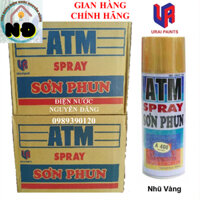[Hỏa Tốc] Sơn Phun Nhũ Vàng A 400 ATM Spray Cao Cấp Thùng 12 Chai (400ml/chai)