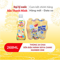 [HOẢ TỐC] Sữa Đậu Nành Soya NUMBER ONE chai 268ml (Thùng 24 chai) (Date xa)