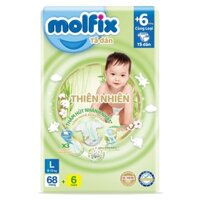 (Hỏa Tốc) Tã dán Molfix L68 + 6 (9-13kg)