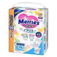 [Hỏa Tốc] Tả Merries Jumbo Quần Size L56 Nội Địa Nhật Bản Cho Bé