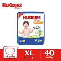(Hỏa Tốc) Tã quần Huggies Skincare size XL40 miếng (12 - 17 kg)