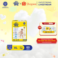[HỎA TỐC] Tã quần UniDry Siêu khô thoáng gói Super Jumbo mới size M76/L68/XL60/XXL54+ 8 miếng