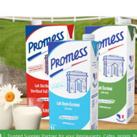 HỎA TỐC-Thùng 12 hộp 1L sữa tươi Promess Không Béo - Ít Béo - Nguyên Kem Không Đường