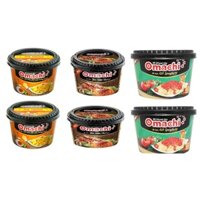 HOẢ TỐC - Thùng 12 hộp - Mì Trộn Omachi Mix 3 Vị Trứng Muối - Thịt Xiên - Spaghetti - Phát Lộc