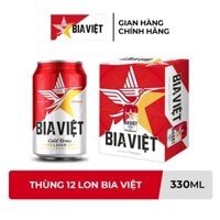 Hỏa Tốc - Thùng 12 Lon Bia Việt 330 ml ( hàng trúng thưởng)