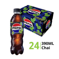 (Hỏa tốc Thùng 24 chai) Pepsi Vị Chanh Không Calo - Chai nhựa 390ml - Sale