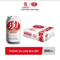[hỏa tốc] thùng 24 lon bia 333- lon 330ml