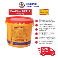 [Hỏa Tốc] Thùng 4kg BestSeal BP411 Chống Thấm Gốc Bitum Polyme Bestmix Nhựa Đường Sika Membrane