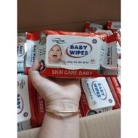 HỎA TỐC [ Thùng 50 Gói ] Khăn ướt cao cấp BaBy wipes 80g. 🍀 Sieuthitumo 🍀