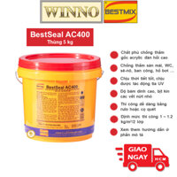[Hỏa Tốc] Thùng 5kg BestSeal AC400 Màng Chống Thấm Đàn Hồi Cao Gốc Co-polymer Sàn Mái WC Bể Nước Bestmix Sika Chống Thấm