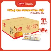 [Hỏa tốc] Thùng Bánh Flan Caramel Cao Cấp Ánh Hồng - Thùng 24 Lốc x Lốc 02 hộp x 80g