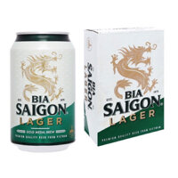 [Hoả tốc] Thùng bia sài gòn xanh  lager