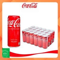 [Hỏa tốc] Thùng/ Lốc 24 lon nước ngọt Coca Cola 320ml nhiều vị