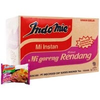[HỎA TỐC] Thùng mì xào khô Indomie VỊ BÒ CAY Mi Goreng Rasa Rendang vị bò cay 40 GÓI X 91g