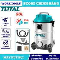 HỎA TỐC TOTAL Máy hút bụi & hút nước 30L 1300W TVC13301 (Cam kết Chính Hãng 100%)