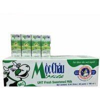 [Hoả Tốc TP Hà Nội] Thùng Sữa Tươi Mộc Châu 180ml (48 hộp)