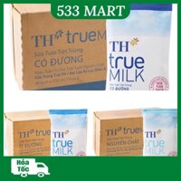 [HỎA TỐC TP HCM] Thùng 48 bịch sữa tươi tiệt trùng TH True Milk Không đường/ Ít đường/ Có đường 220ml