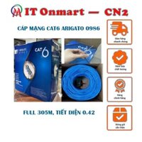 (HỎA TỐC TP HCM) Thùng dây mạng cat6 Arigato 0986 full 305m, tiết diện 0.42