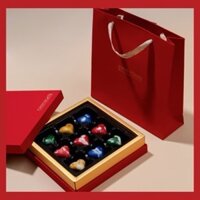 (HỎA TỐC TPHCM) Set quà tặng Chocolate BonBon Cao Cấp, Hộp Socola Valentine Loại 9v [KÈM THIỆP + TÚI]