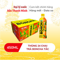 [HOẢ TỐC] Trà BONCHA Tắc 450ml (Thùng 24 chai) (Date xa)