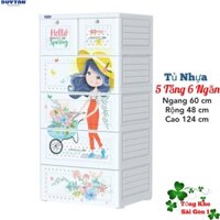 🌱{Hoả Tốc} Tủ Nhựa Duy Tân 5 tầng - 6 ngăn - NHIỀU MẪU XINH 🌱