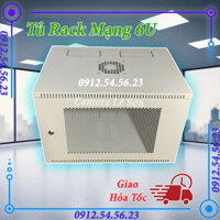 [Hoả Tốc] Tủ Rack, Tủ mạng 6U treo tường D400 - Sơn tĩnh điện ( Kích thước 320 x 550 x 400 )