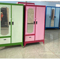 [HOẢ TỐC] Tủ sắt đựng quần áo giá rẻ bình dân _1m8x90_new freeship hcm