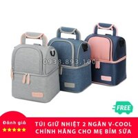 【HỎA TỐC】 Túi Giữ Nhiệt 2 Ngăn VCool Bảo Quản Sữa Cho Mẹ Bỉm Sữa (Balo, Túi Giữ Lạnh)