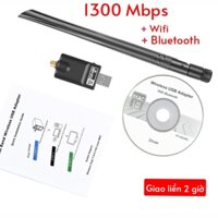 [Hỏa Tốc] USB thu WiFi 600Mbps Anten đôi Usb wifi Thu sóng WiFi 5G cho PC máy bàn Laptop Pixlink