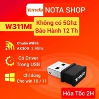 [Hỏa Tốc] USB WiFi Tenda AX300 2.4G - U10 5G 600 Mbps hút wifi cho máy tính laptop PC kích wifi của pc laptop