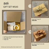 [Hoả tốc] Xà phòng Yến mạch / Sả chanh / Cafe quế + Vòng sáp thơm Gift Set - Set quà tặng À Ơi WS43