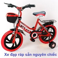 ■┇[Hỏa tốc] Xe đạp trẻ em 2 bánh LET'S GO cho bé trai 2-3-4-5 tuổi Size 12-14inch