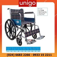 (Hoả tốc) Xe lăn bánh mâm, vải caro Lucass X-9B | X9B - Công nghệ Mỹ