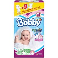 [HOẢ TỐC][COMBO 3 GÓI]Tả dán/miếng lót Bobby NB1/NB2/XS42