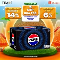 [HỎA TỐC]Thùng 24 Chai Nước Ngọt Có Gaz Pepsi Không Calo (390ml /chai)
