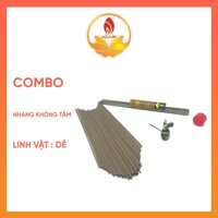 Hỏa Trầm Combo Đế Nhang Tuổi Dê và Ống Nhang Không Tăm