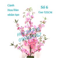 HOA TRANG TRÍ NGÀY TẾT  - CÀNH HOA ĐÀO NHÂN TẠO 125CM