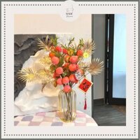 Hoa trang trí tết - Bình hoa tết trang trí nhà cửa đón tết sum vầy, rước lộc đầy nhà