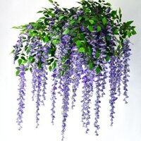 Hoa Tử Đằng Giả/Dây Leo Hoa Giả/Hoa Trang Trí Treo Hoa Nhựa Hoa Dây Leo Cây Đậu Chùm Trần Chống Cháy