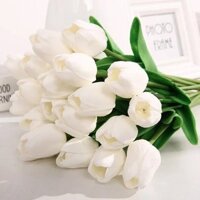 Hoa tulip giả, cành hoa cắm bình trang trí