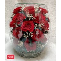 Hoa tươi sấy khô hoa hồng bất tử quà tặng sinh nhậ decor siêu xinh, siêu ý nghĩa