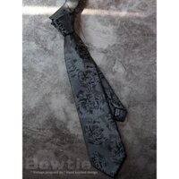 Hoa Văn Thắt Lưng Retro Cổ Cao Cấp Tay Thắt Nút Hàn Quốc Phù Hợp Với Áo Sơ Mi Nam Nữ Thêu Hoa Đen Xanh