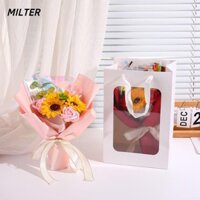 Hoa xà phòng MILTER, Bó hoa xà phòng hoa hồng tuyệt đẹp thủ công, Bó hoa hồng vĩnh cửu sáng tạo Trang trí nhà đám cưới